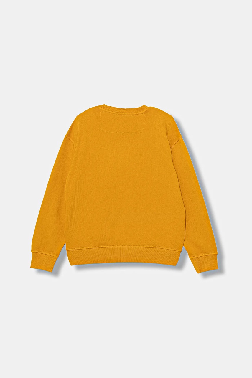 Детская хлопковая кофта Guess цвет жёлтый с аппликацией L5BQ08 KAD74