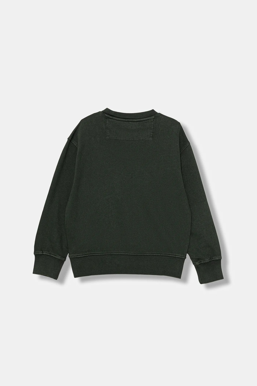 Детская хлопковая кофта Guess цвет зелёный с аппликацией L5BQ08 KAD74