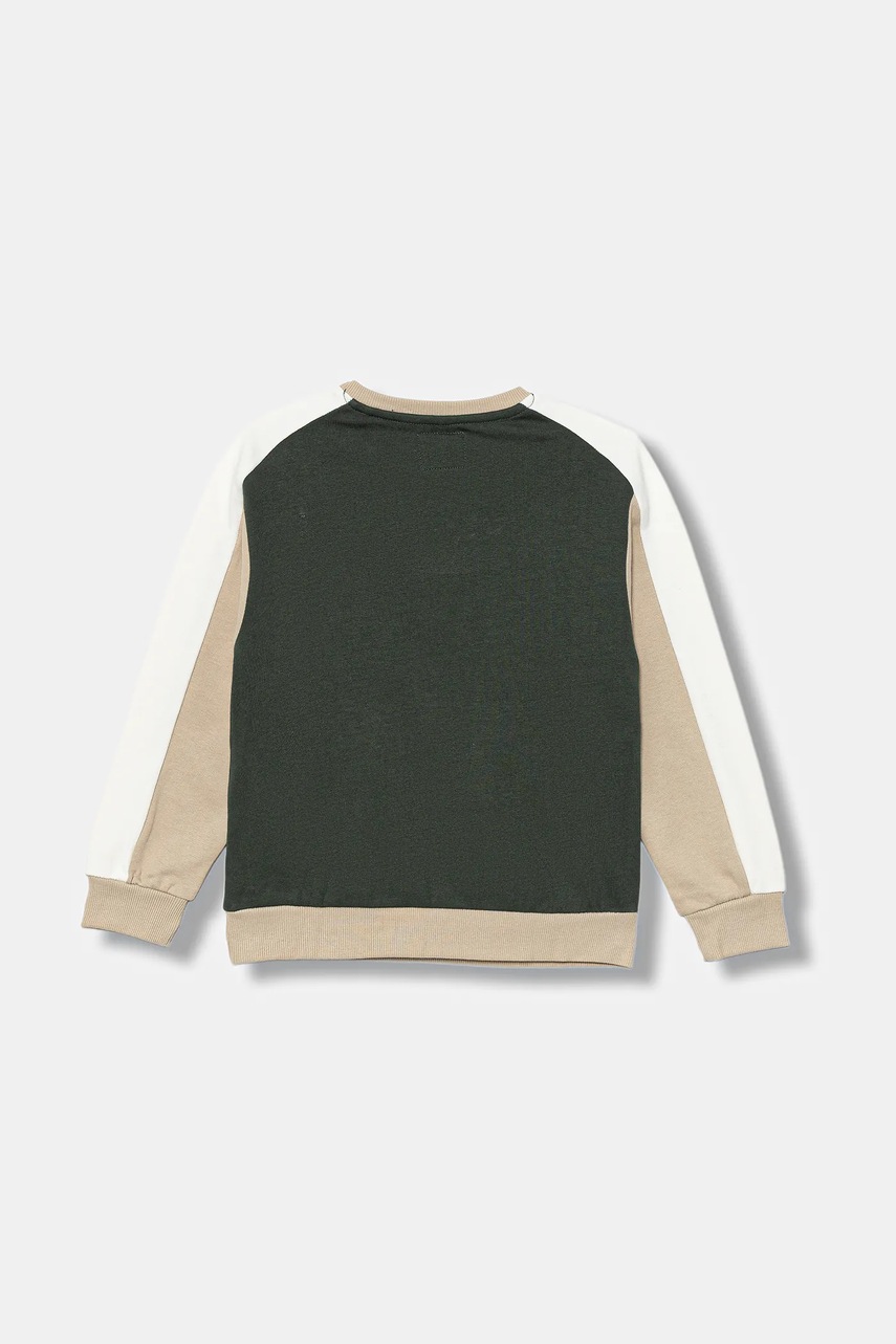 Детская хлопковая кофта Guess цвет бежевый узор N5BQ01 KAX74