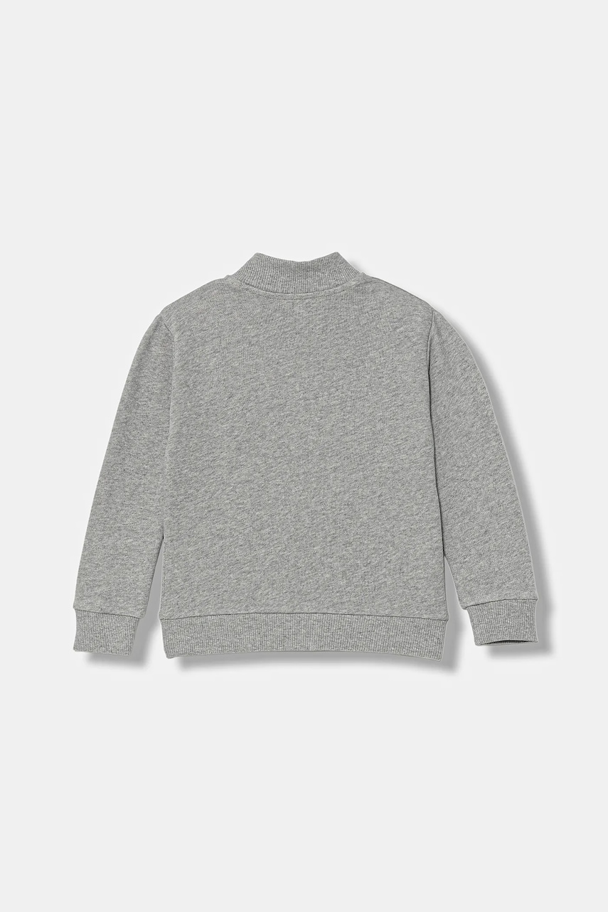 Детская хлопковая кофта United Colors of Benetton цвет серый с принтом 3J70G503X Детская хлопковая кофта United Colors of Benetton цвет серый с принтом 3J70G503X