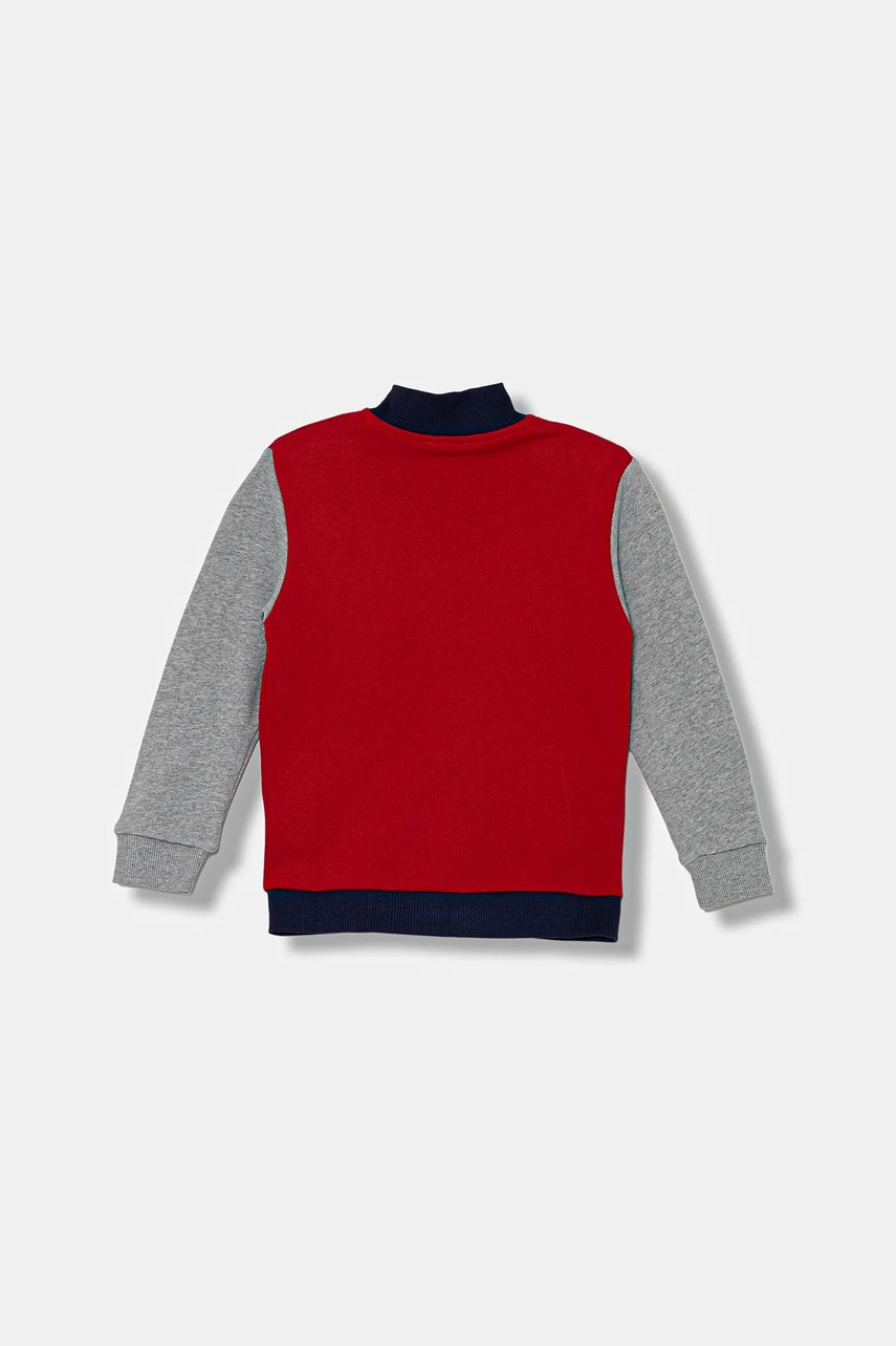 Детская хлопковая кофта United Colors of Benetton цвет красный с принтом 3J70G503X Детская хлопковая кофта United Colors of Benetton цвет красный с принтом 3J70G503X