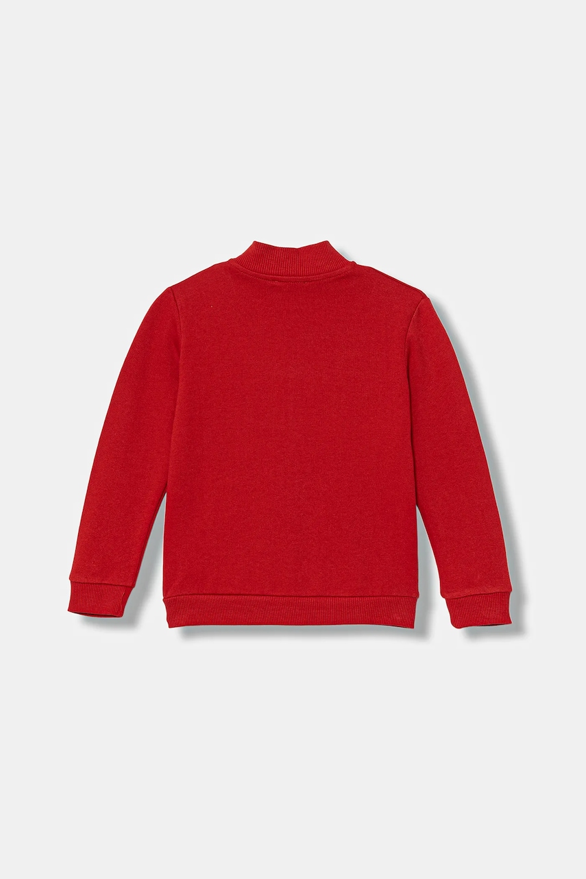 Детская хлопковая кофта United Colors of Benetton цвет красный с принтом 3J70G503X Детская хлопковая кофта United Colors of Benetton цвет красный с принтом 3J70G503X
