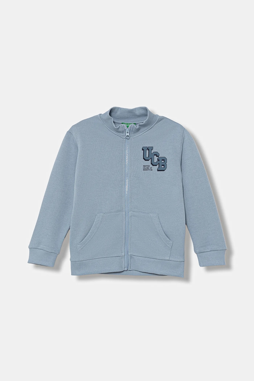 United Colors of Benetton hanorac de bumbac pentru copii cu imprimeu, 3J70G503X