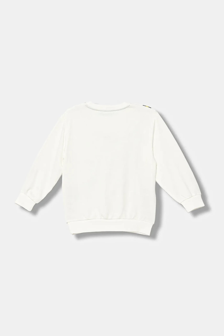 Детская кофта United Colors of Benetton цвет белый с принтом 32N4G10KO Детская кофта United Colors of Benetton цвет белый с принтом 32N4G10KO