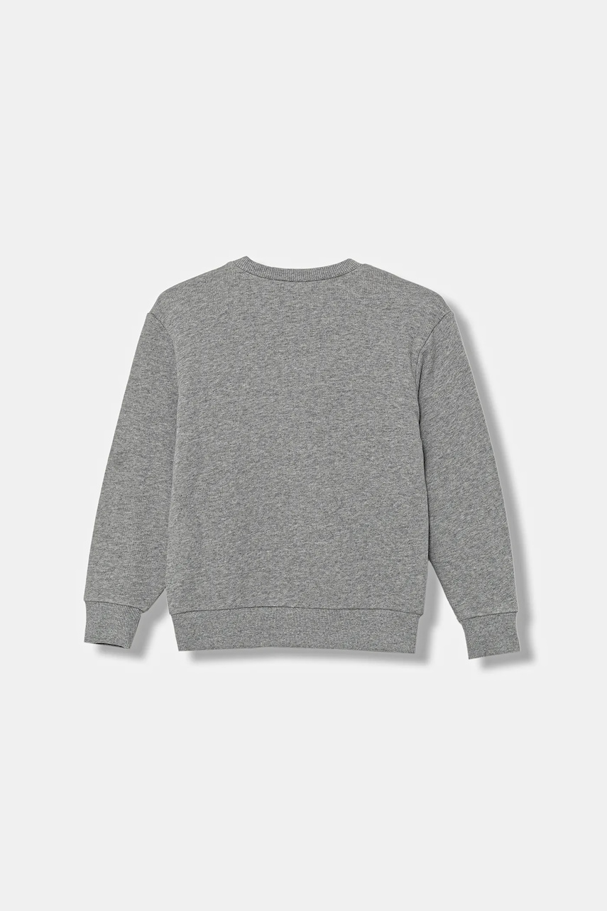 Детская хлопковая кофта United Colors of Benetton цвет серый с принтом 3J68C10PZ Детская хлопковая кофта United Colors of Benetton цвет серый с принтом 3J68C10PZ