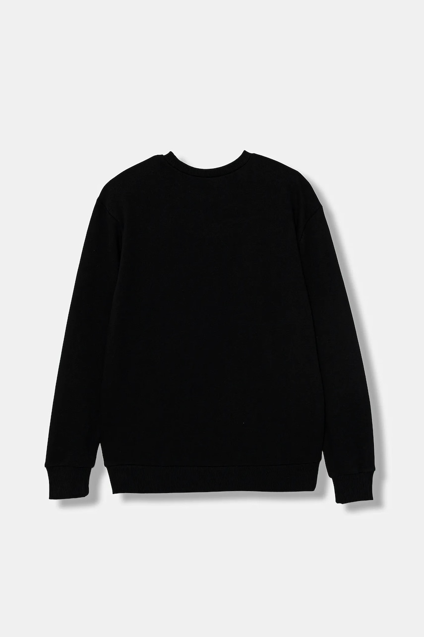 Детская хлопковая кофта United Colors of Benetton цвет чёрный с принтом 3J68C10PZ Детская хлопковая кофта United Colors of Benetton цвет чёрный с принтом 3J68C10PZ
