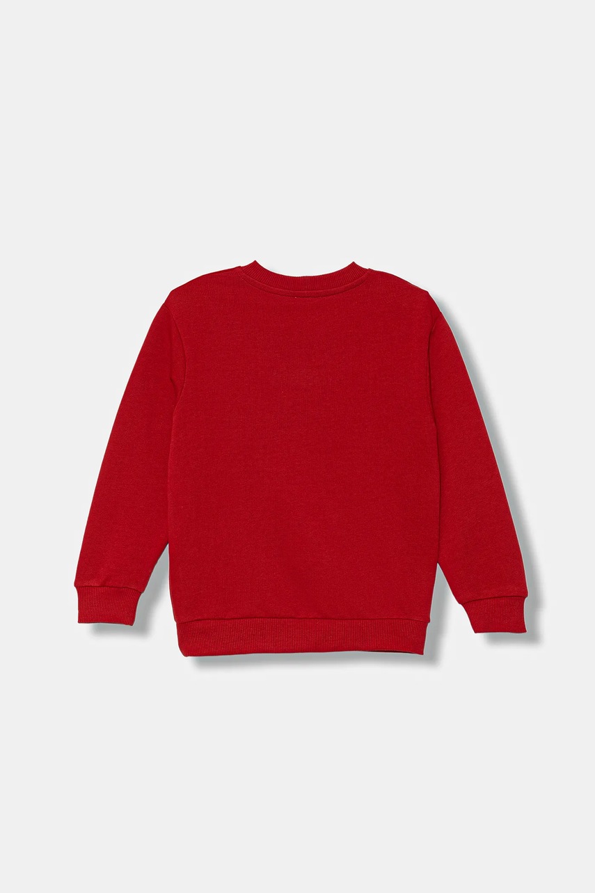 Детская хлопковая кофта United Colors of Benetton цвет красный с принтом 3J68G10KN Детская хлопковая кофта United Colors of Benetton цвет красный с принтом 3J68G10KN
