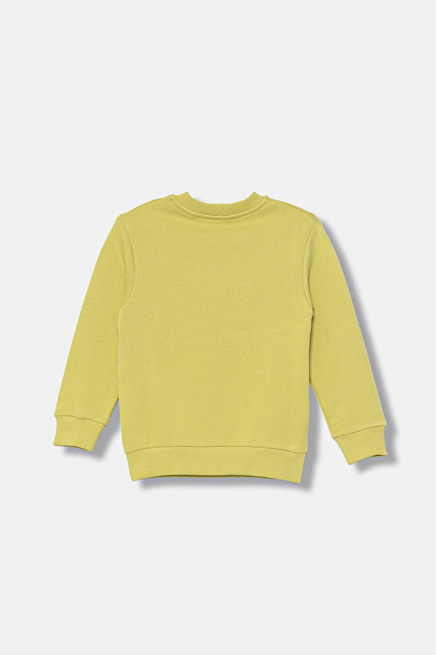 Детская хлопковая кофта United Colors of Benetton цвет зелёный с принтом 3J68G10KN Детская хлопковая кофта United Colors of Benetton цвет зелёный с принтом 3J68G10KN
