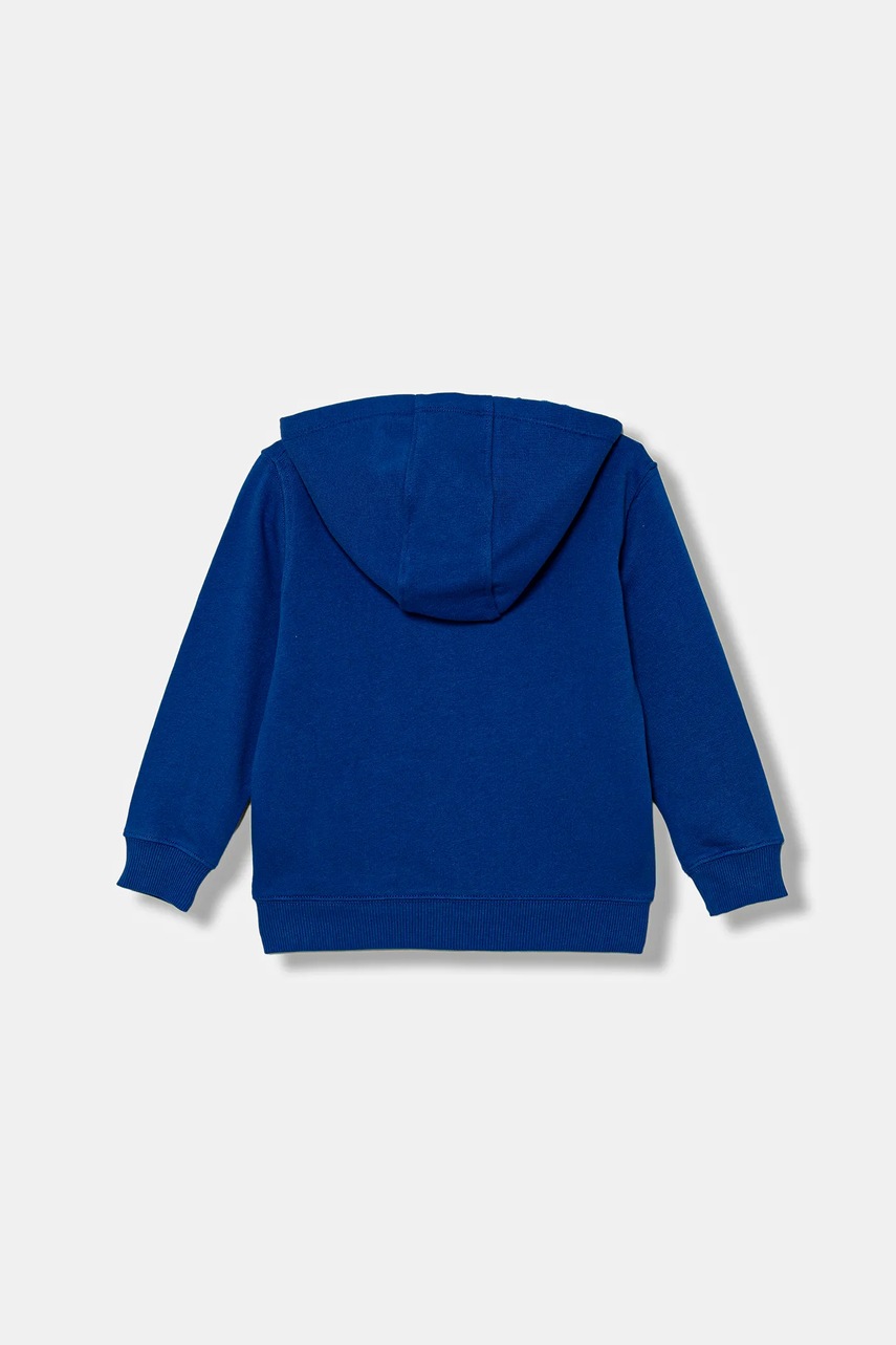 Детская хлопковая кофта United Colors of Benetton с капюшоном однотонная 3J68G503V
