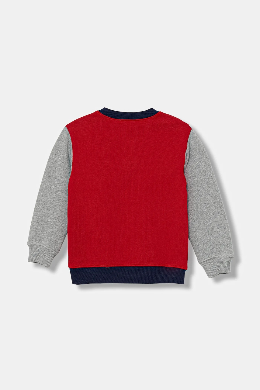 Детская хлопковая кофта United Colors of Benetton цвет красный с принтом 3J70G10JY Детская хлопковая кофта United Colors of Benetton цвет красный с принтом 3J70G10JY