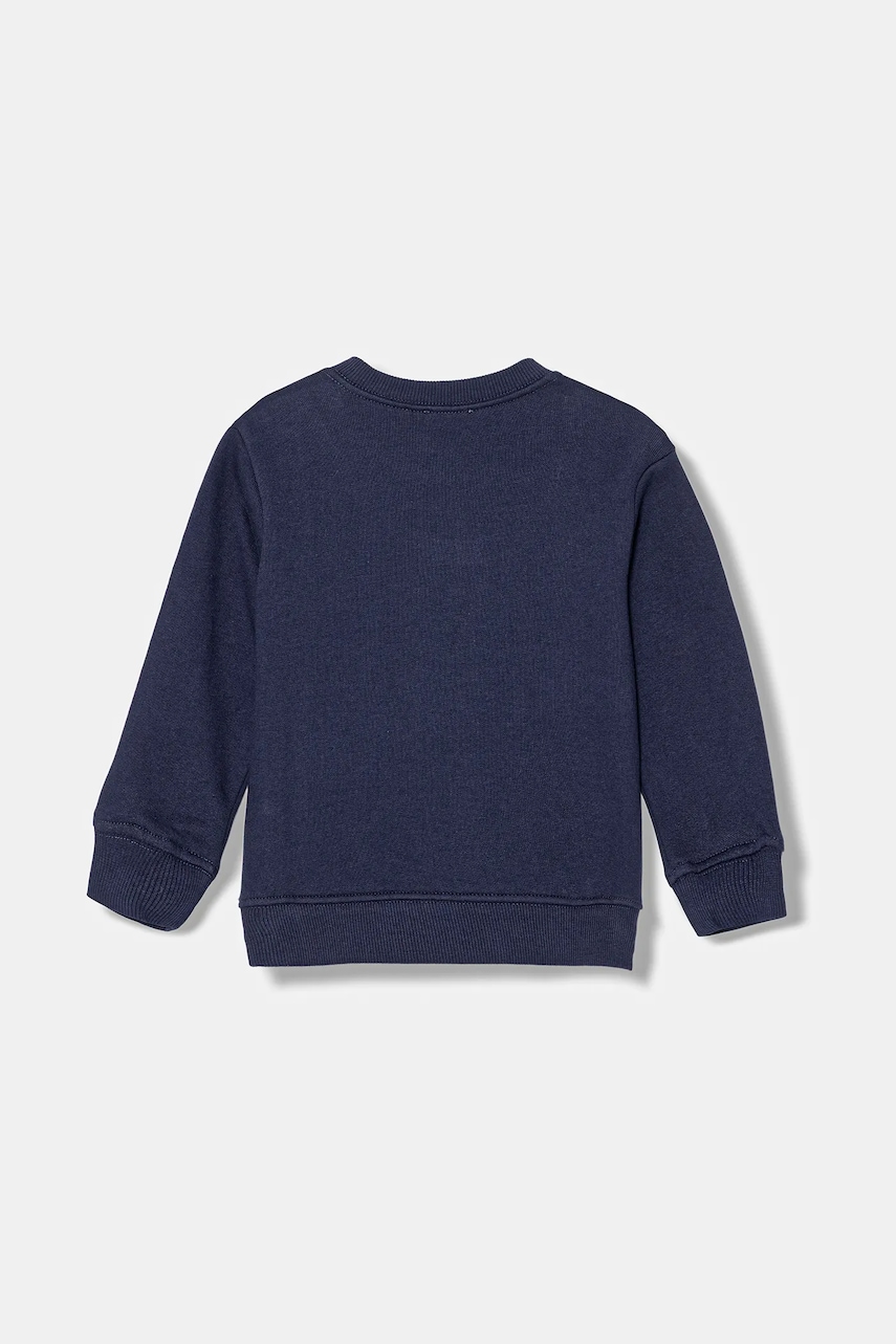 Детская хлопковая кофта United Colors of Benetton цвет синий с принтом 3J70G10JY Детская хлопковая кофта United Colors of Benetton цвет синий с принтом 3J70G10JY
