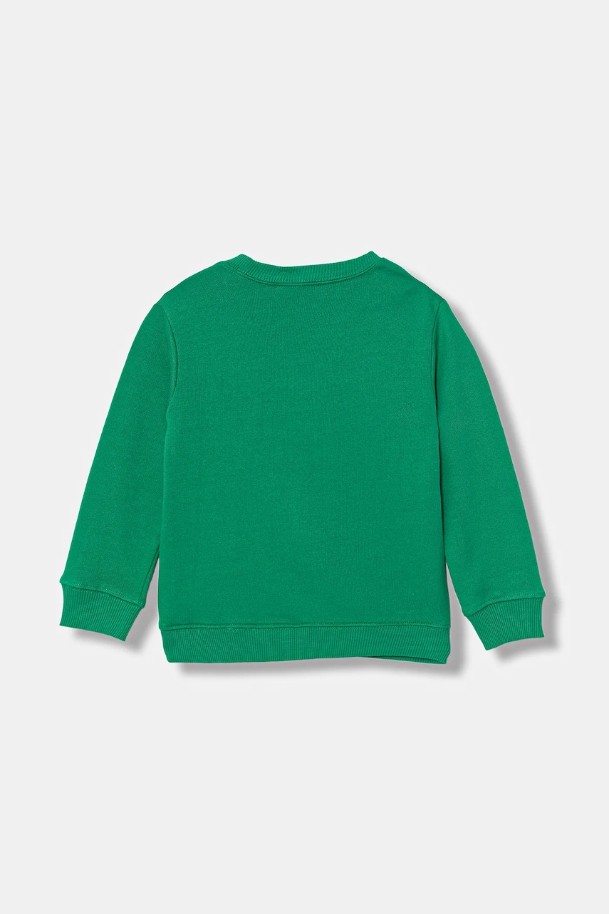 Детская хлопковая кофта United Colors of Benetton цвет зелёный с принтом 3J70G10JY Детская хлопковая кофта United Colors of Benetton цвет зелёный с принтом 3J70G10JY