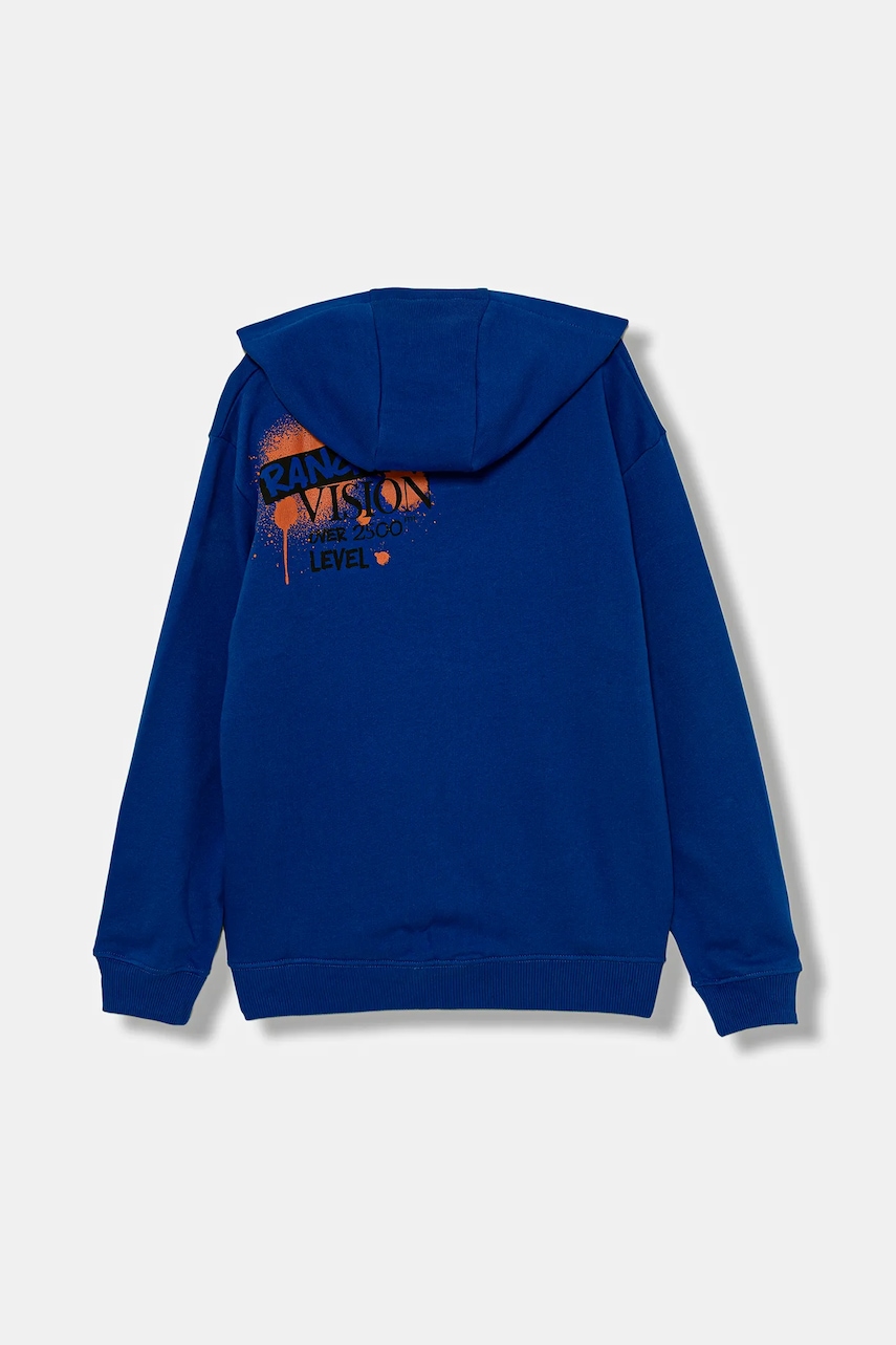 Детская хлопковая кофта United Colors of Benetton с капюшоном с принтом 3J68C505G Детская хлопковая кофта United Colors of Benetton с капюшоном с принтом 3J68C505G