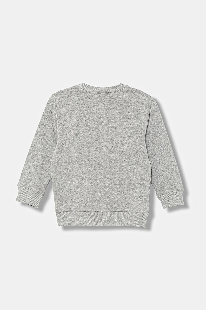 Детская хлопковая кофта United Colors of Benetton цвет серый узор 3J70G10KF Детская хлопковая кофта United Colors of Benetton цвет серый узор 3J70G10KF