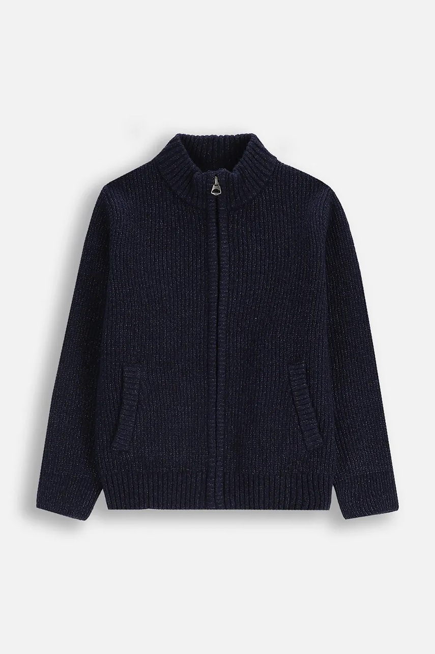 Coccodrillo bluză copii culoarea bleumarin, uni, CITY BUILDER BOY KIDS