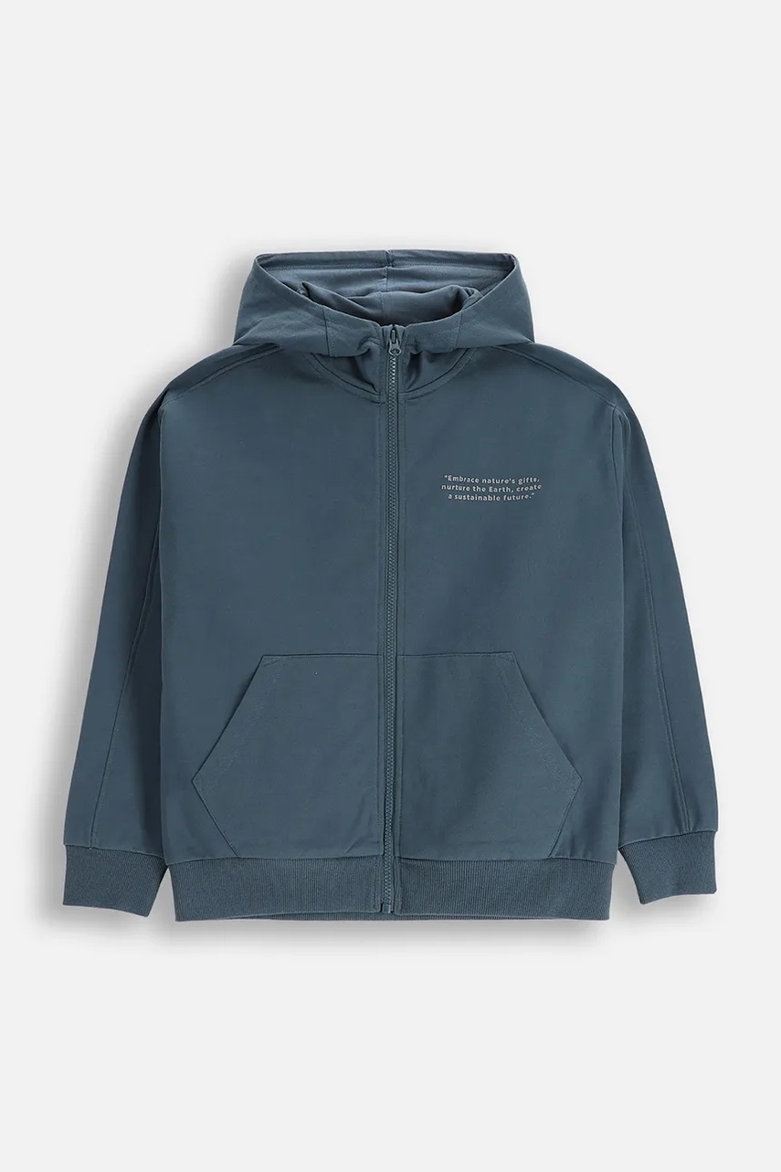 Coccodrillo bluză copii culoarea gri, uni, YETI BOY JUNIOR