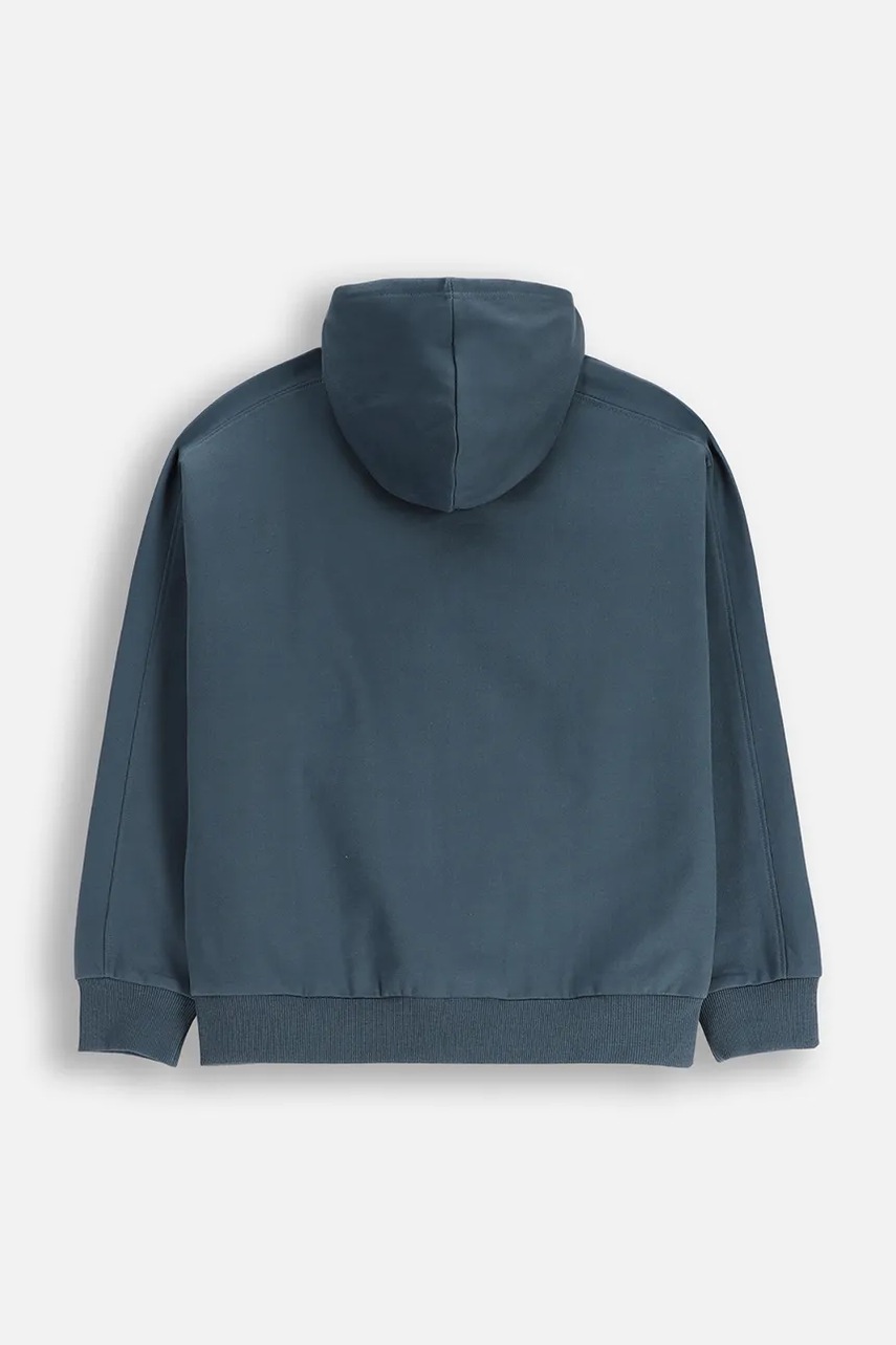 Детская кофта Coccodrillo цвет серый однотонная YETI BOY JUNIOR