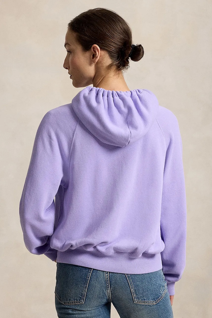 Polo Ralph Lauren  суичър с качулка дамски с памук