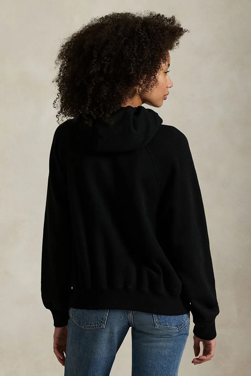 Кофта Polo Ralph Lauren цвет чёрный с капюшоном однотонная 211971691 Кофта Polo Ralph Lauren цвет чёрный с капюшоном однотонная 211971691