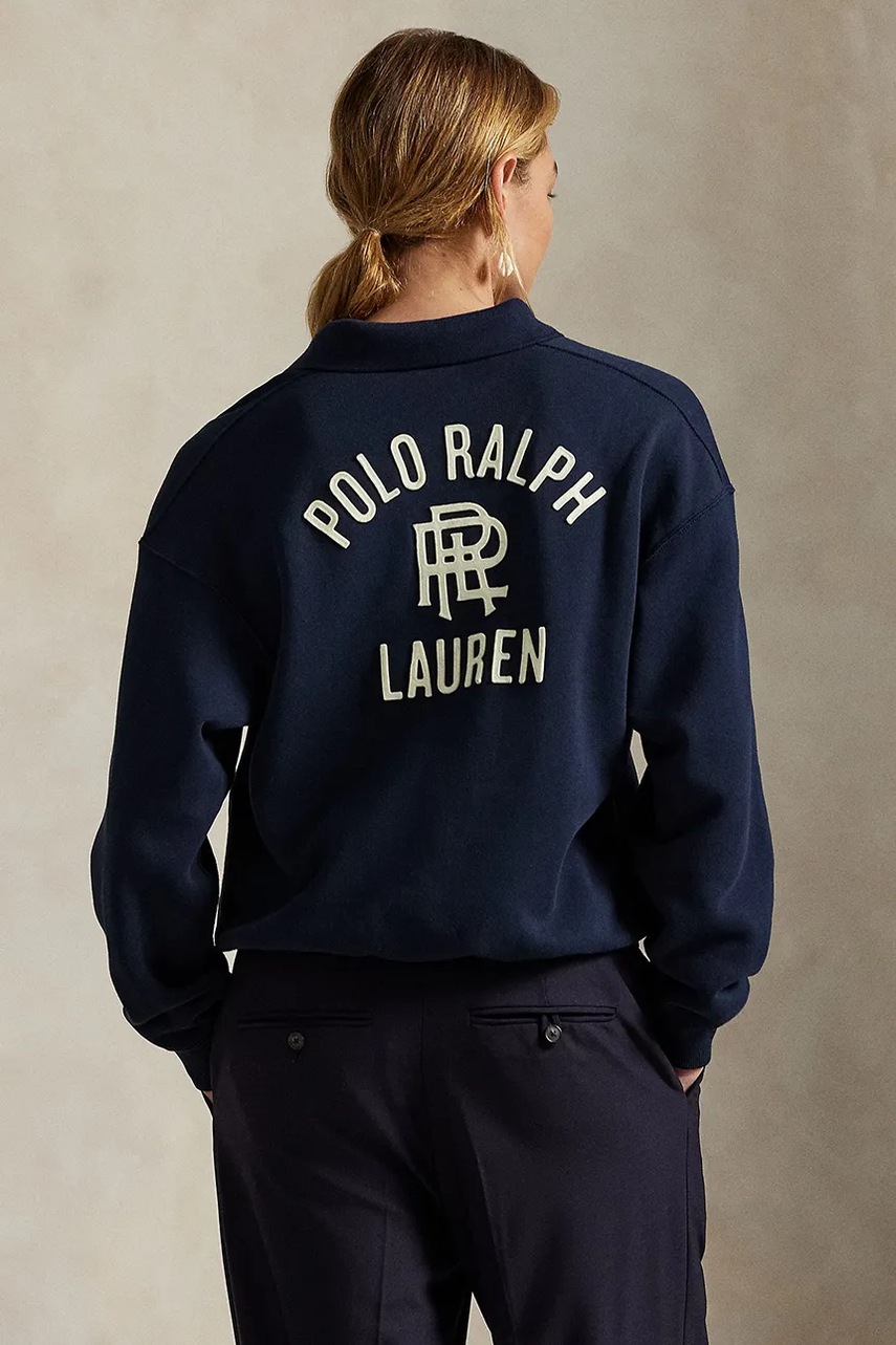 Кофта Polo Ralph Lauren цвет синий с принтом 211971756 Кофта Polo Ralph Lauren цвет синий с принтом 211971756