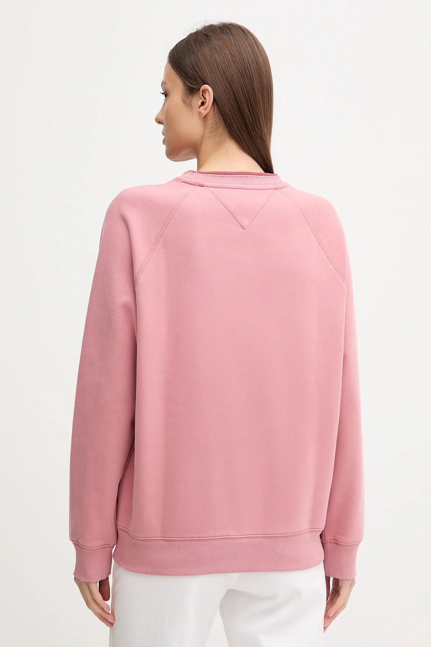 Кофта Tommy Jeans цвет оранжевый с аппликацией DW0DW21196