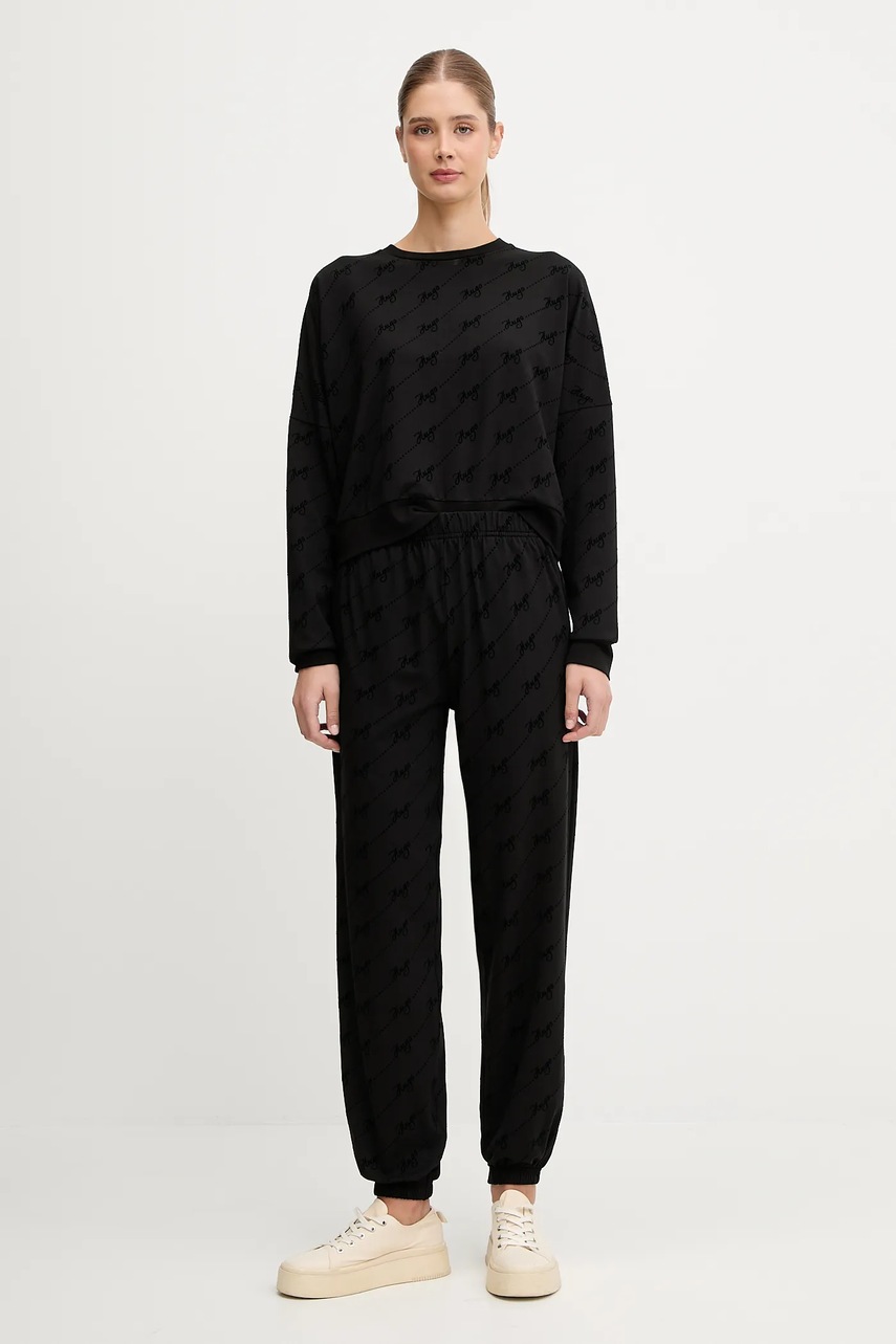 Кофта HUGO цвет чёрный узор 50545210