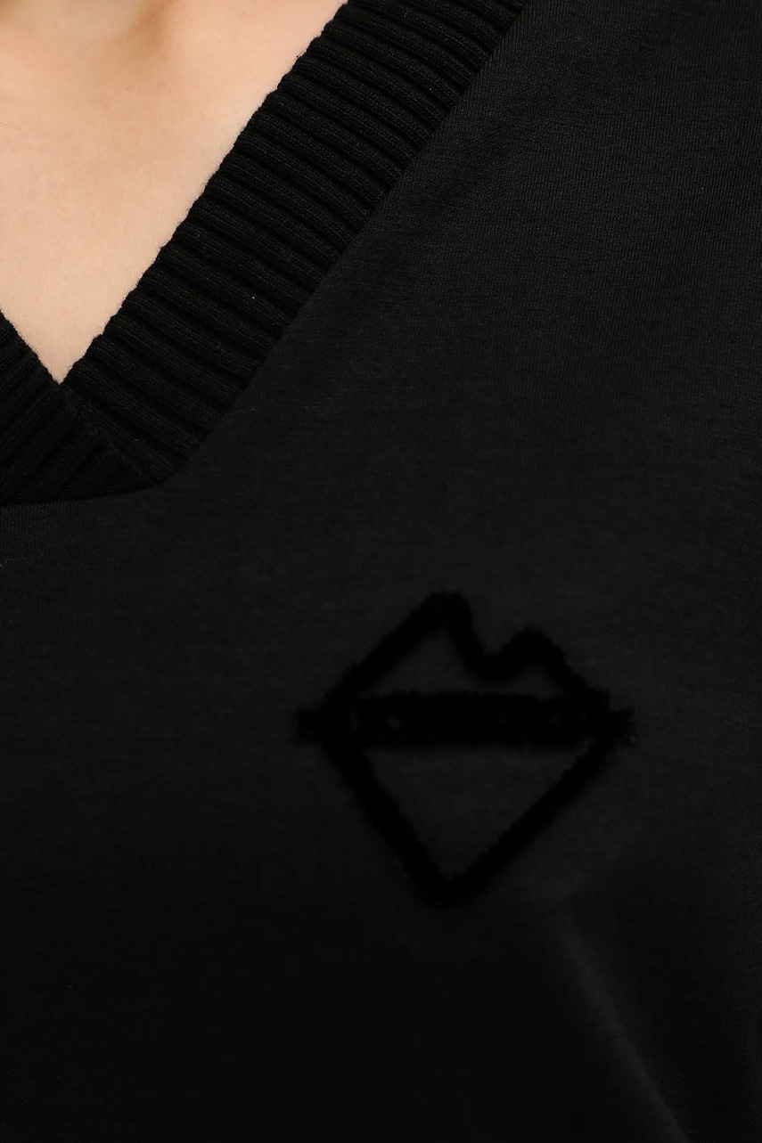 Μπλούζα Iceberg χρώμα: μαύρο, E071 6331 φωτογραφία