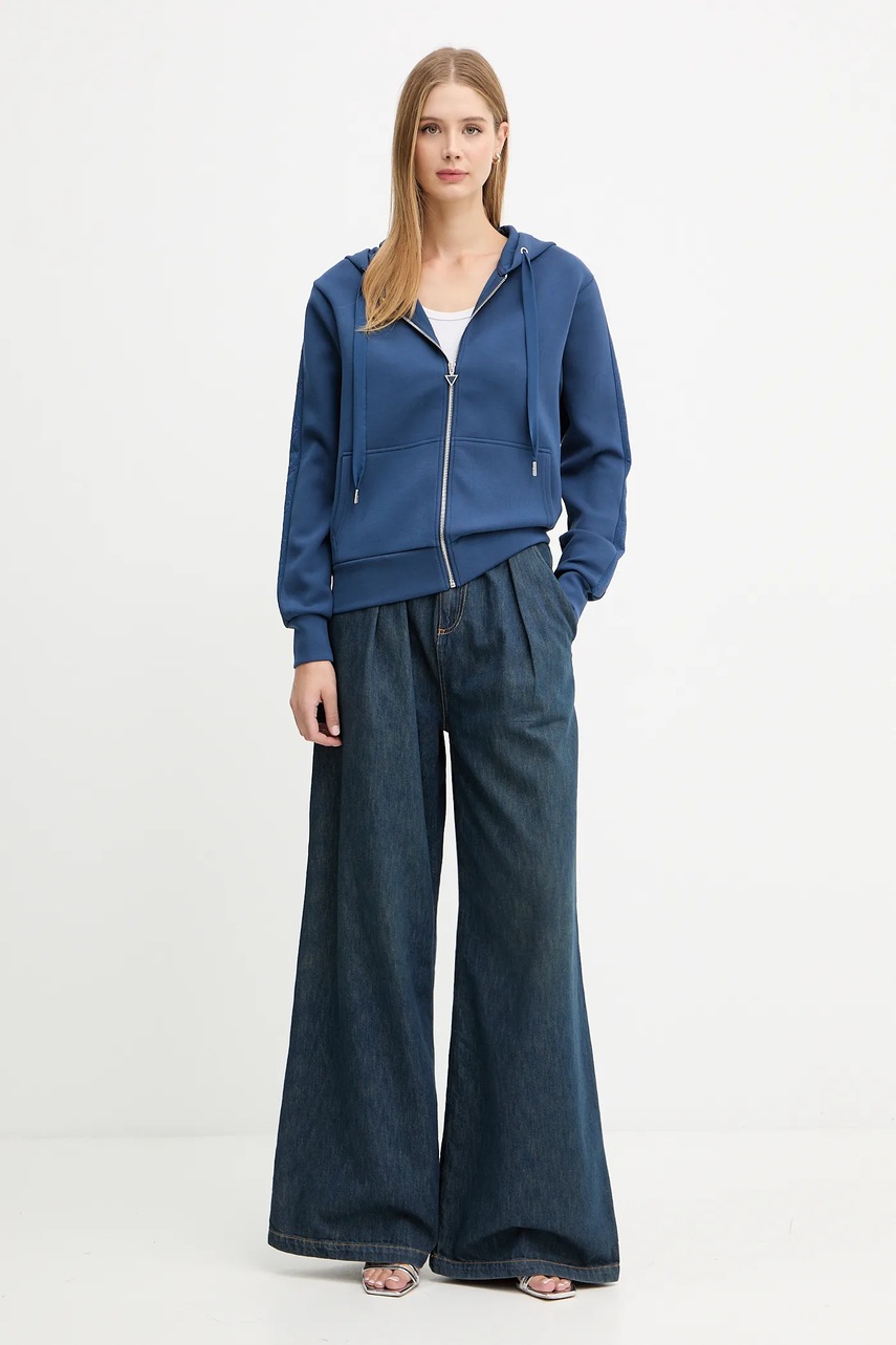 Кофта Guess с капюшоном с аппликацией W5YQ05 KBYE2