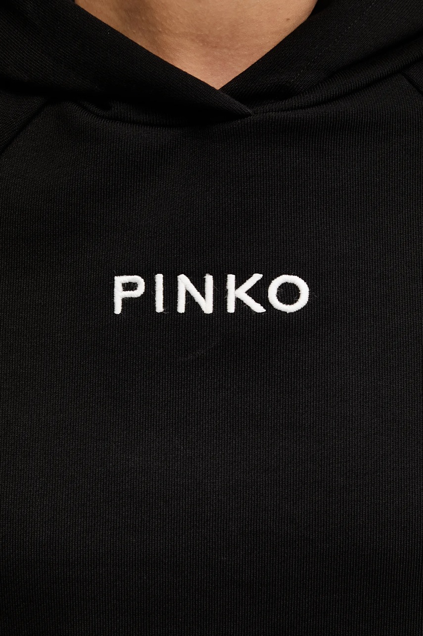 Μπλούζα Pinko χρώμα: μαύρο, με κουκούλα, 105726 A2UR φωτογραφία