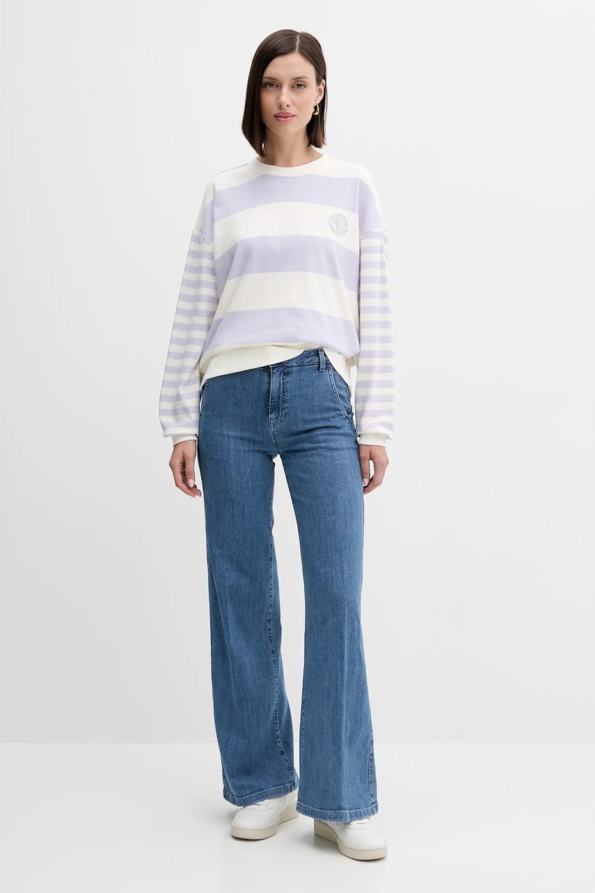 Кофта United Colors of Benetton цвет фиолетовый узор 3Y04D10AM