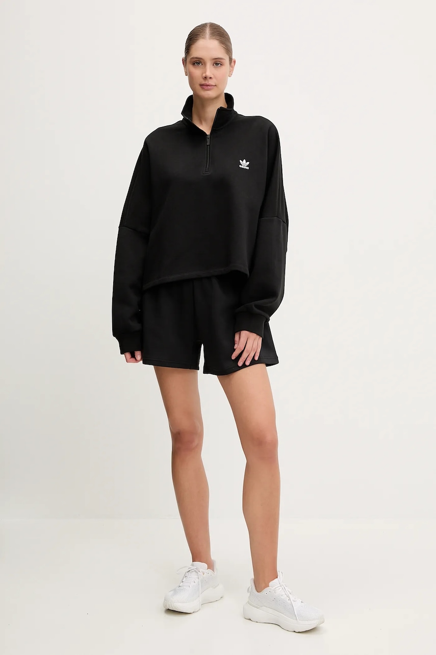 Кофта adidas Originals цвет чёрный однотонная IW0951 Кофта adidas Originals цвет чёрный однотонная IW0951