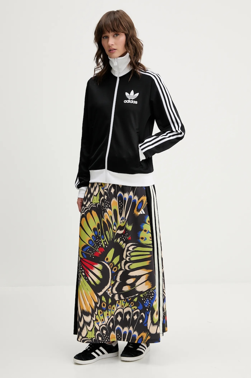 Кофта adidas Originals Classic TT цвет чёрный с принтом HZ3743 Кофта adidas Originals Classic TT цвет чёрный с принтом HZ3743