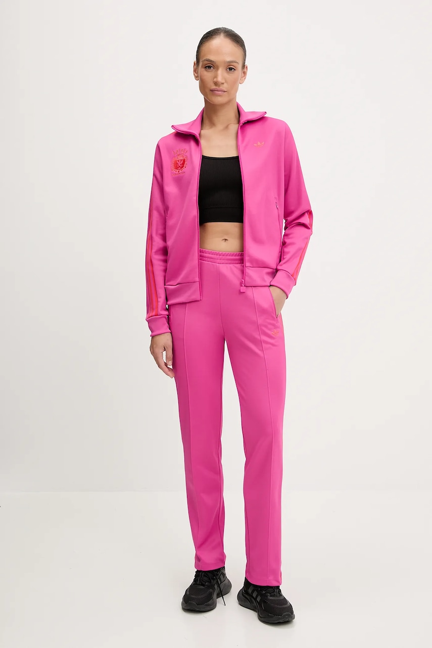 Кофта adidas Originals GRFX BB TT цвет розовый узор JW6056 Кофта adidas Originals GRFX BB TT цвет розовый узор JW6056