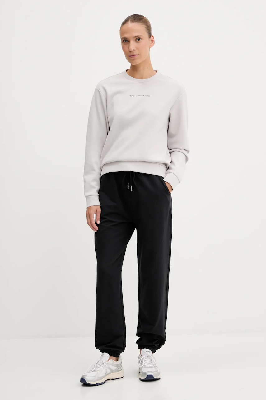 Кофта EA7 Emporio Armani цвет серый с принтом AF10443.7W000799 Кофта EA7 Emporio Armani цвет серый с принтом AF10443.7W000799