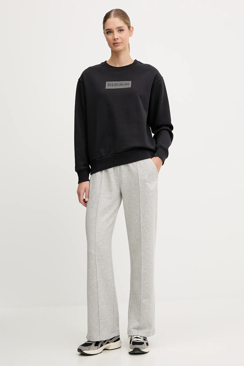 Μπλούζα Napapijri B-Box χρώμα: μαύρο, NP0A4HYR0411 φωτογραφία