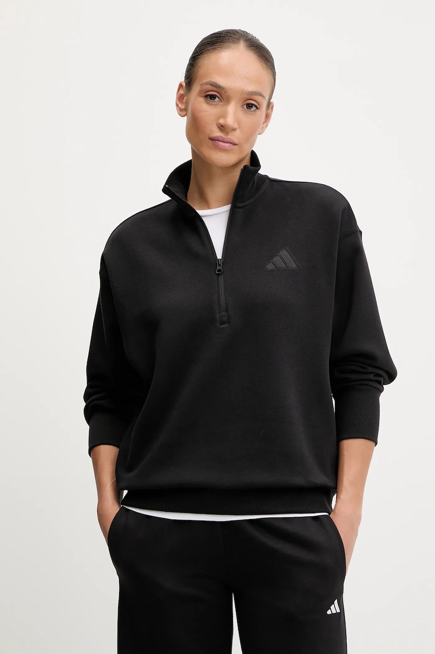 adidas bluza All SZN culoarea negru, neted, JJ1268