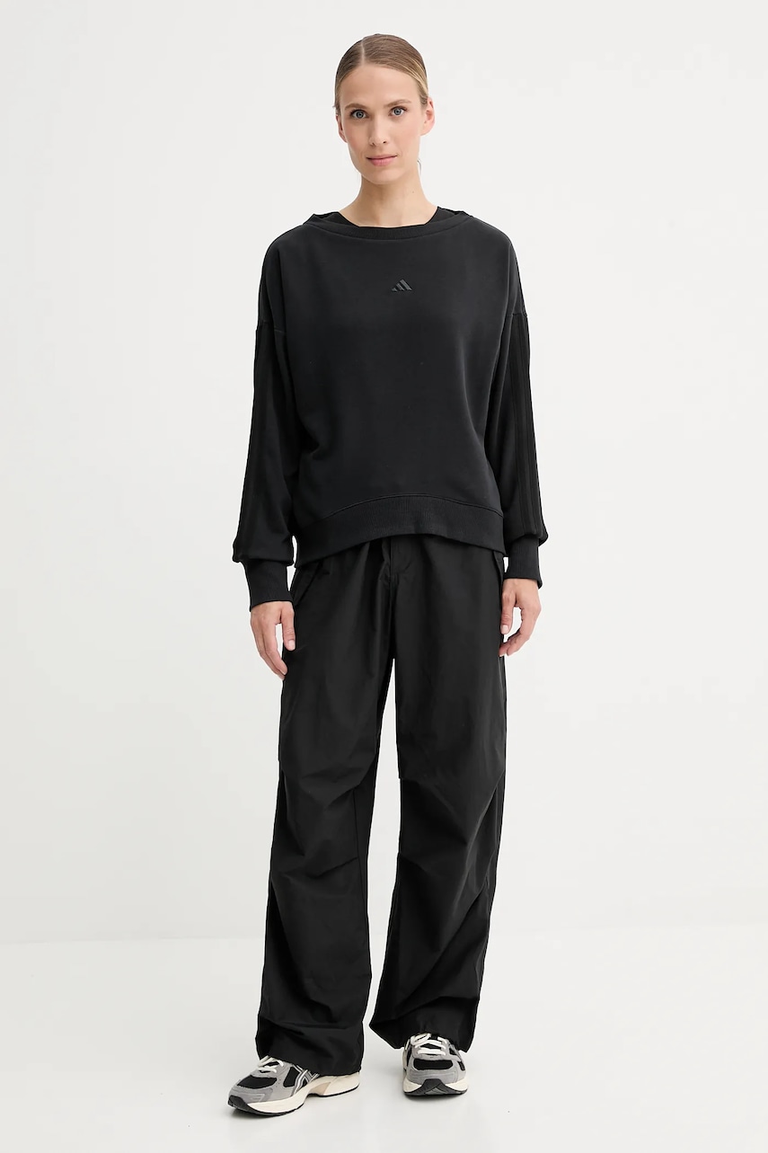 Кофта adidas Coquette цвет чёрный с аппликацией JM1900 Кофта adidas Coquette цвет чёрный с аппликацией JM1900