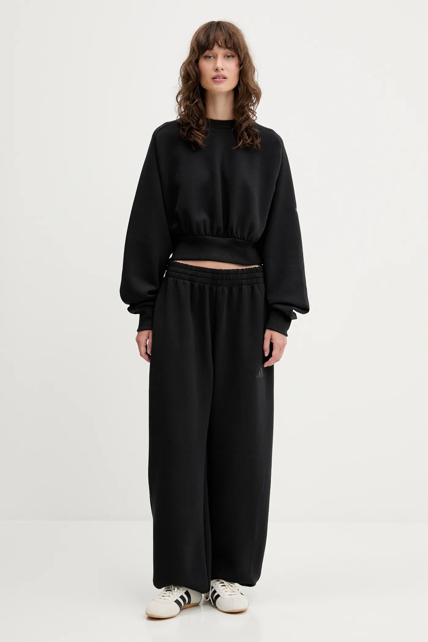 Кофта adidas All SZN цвет чёрный с принтом JM3836