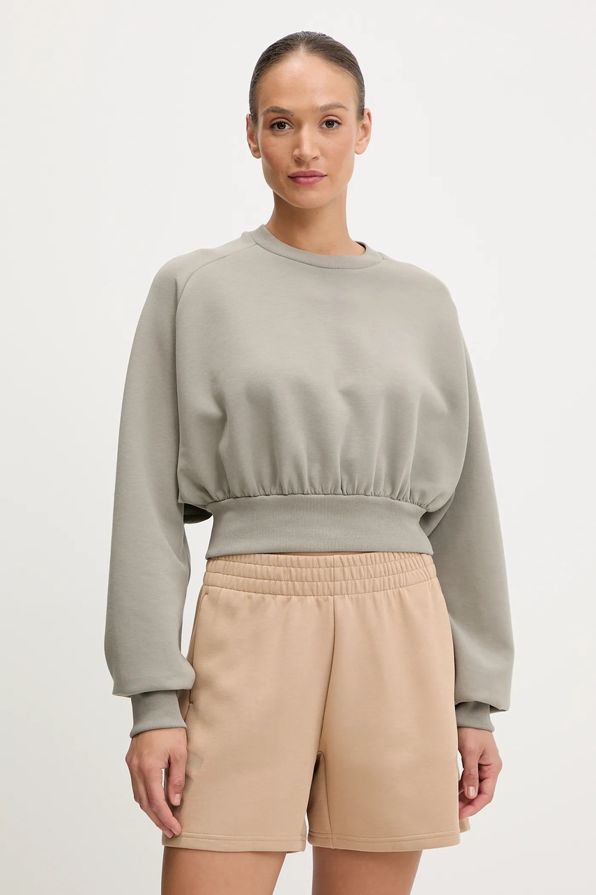 

Суичър adidas All SZN в зелено с изчистен дизайн JW5070, Сив