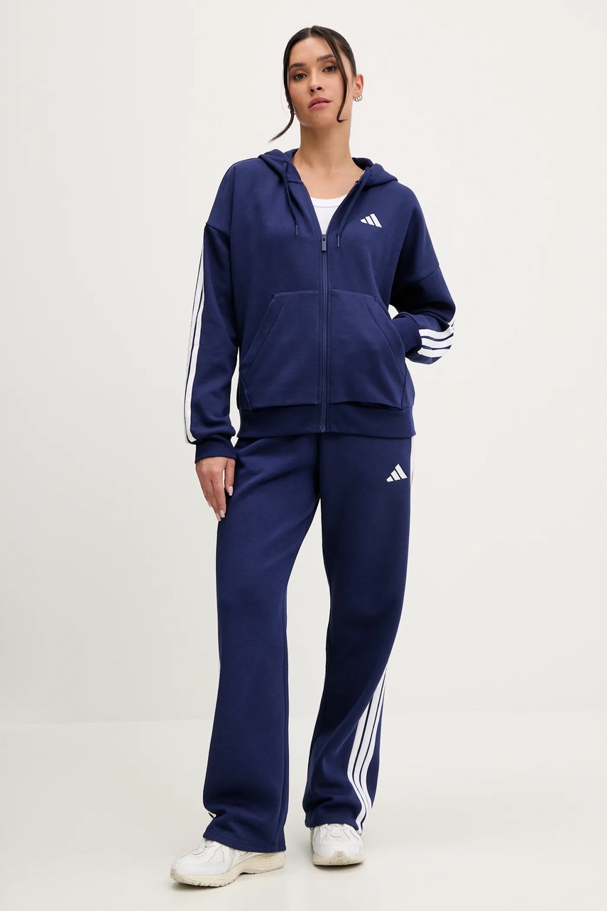 Кофта adidas 3-Stripes с капюшоном с аппликацией JY3083