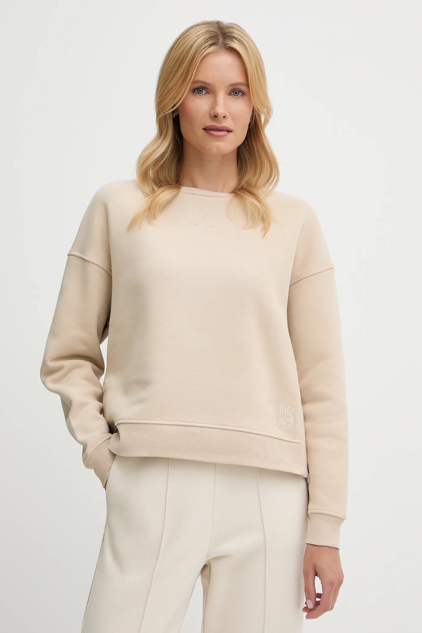 Weekend Max Mara bluza GERBA culoarea bej, uni, 2525926011600