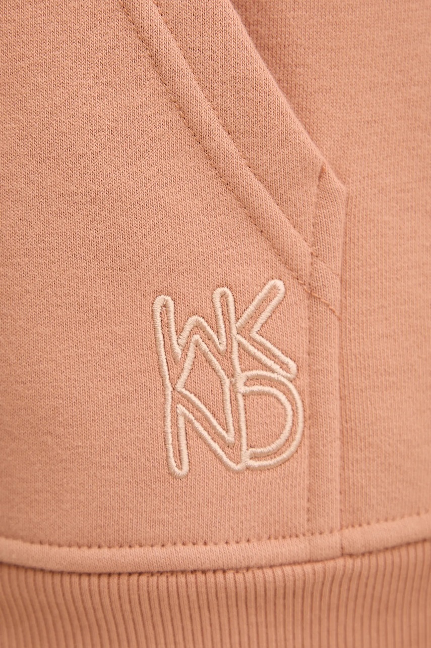 Μπλούζα Weekend Max Mara PANK χρώμα: καφέ, με κουκούλα, 2525926041600 φωτογραφία