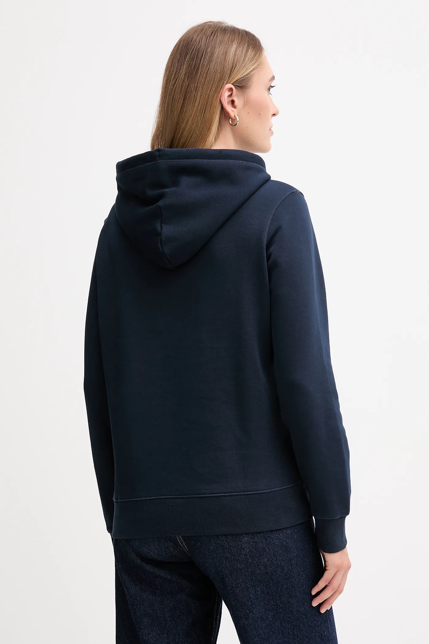 Кофта Tommy Jeans цвет синий с капюшоном с принтом DW0DW21963 Кофта Tommy Jeans цвет синий с капюшоном с принтом DW0DW21963