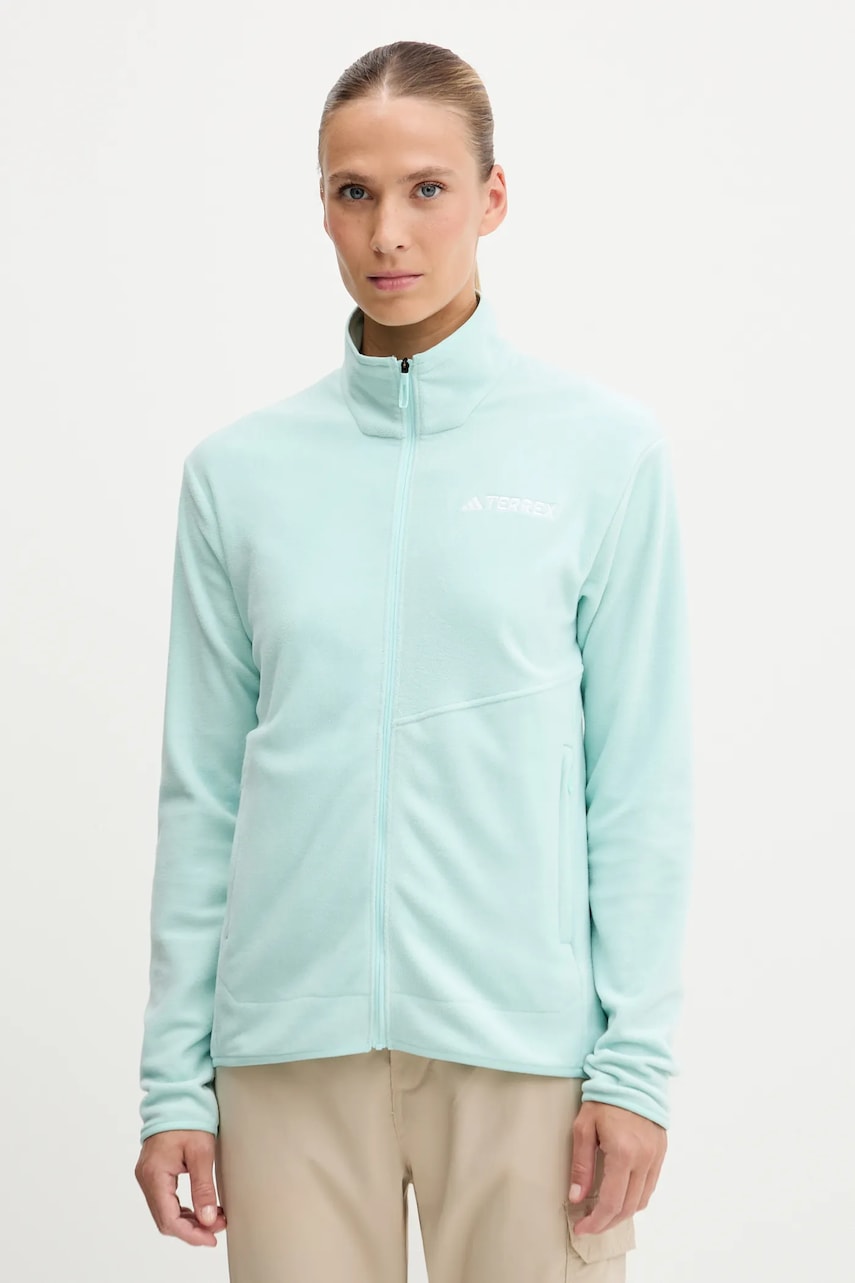 adidas TERREX hanorac în aer liber Multi culoarea turcoaz, uni, JN0993