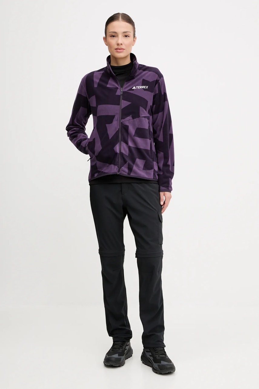 Кофта outdoor adidas TERREX Multi цвет фиолетовый узор JN0996