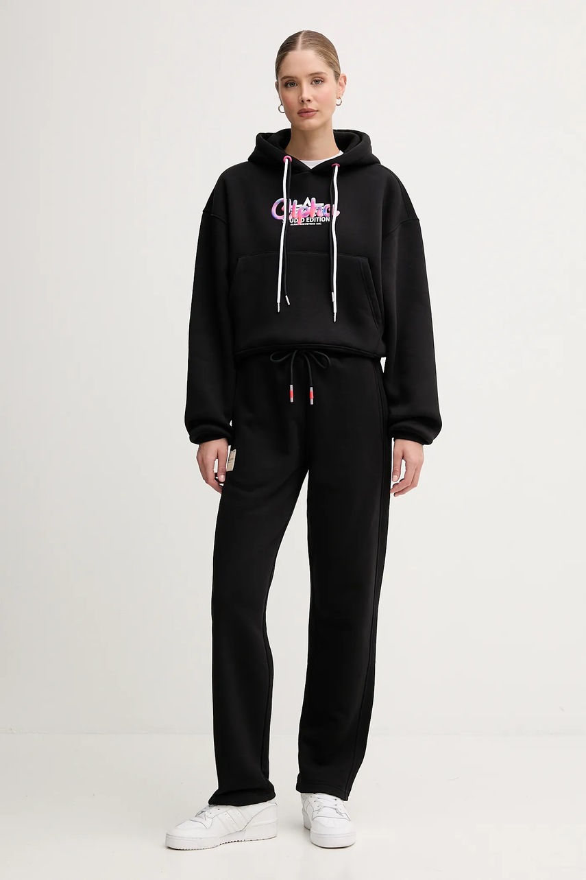 Кофта Alpha Industries цвет чёрный с капюшоном с принтом 258042.03