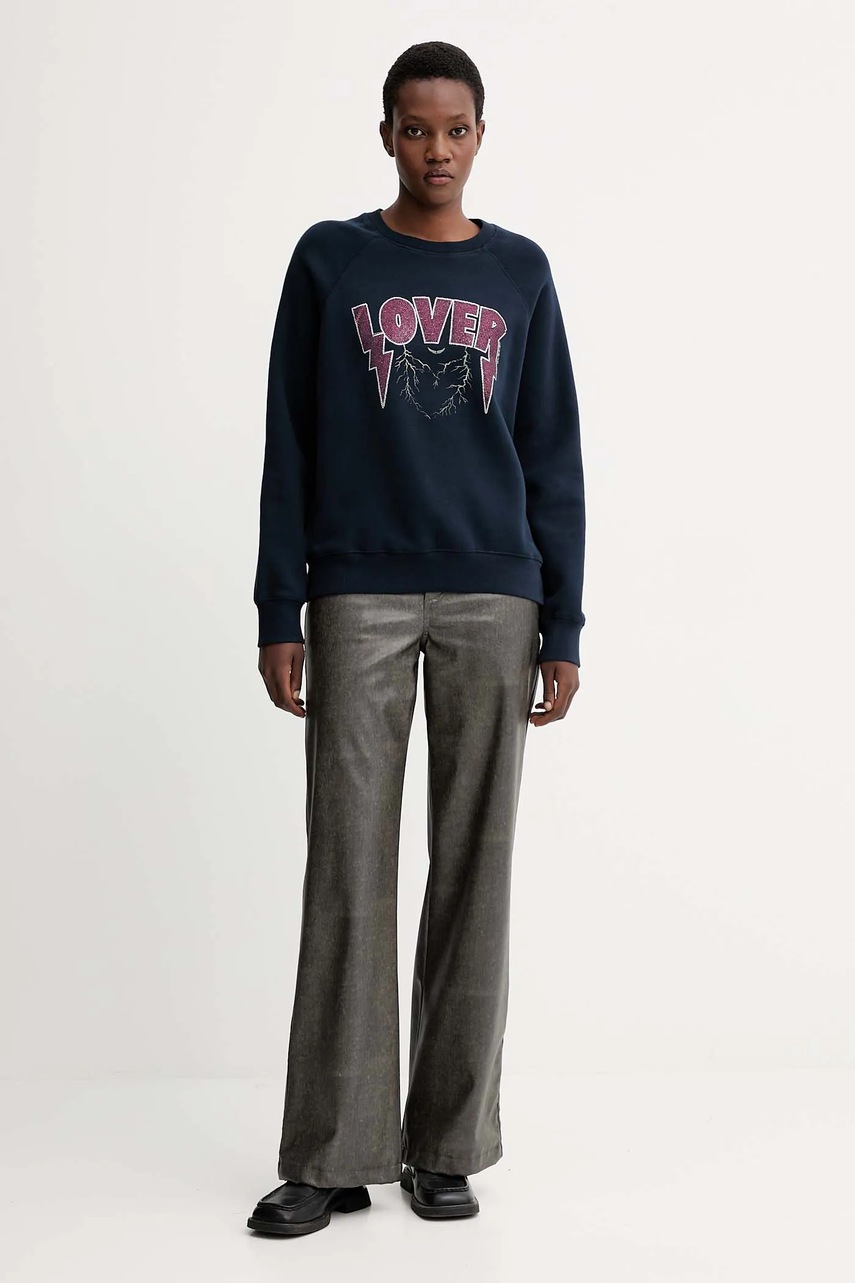 Кофта ZADIG&VOLTAIRE цвет синий узор JWSS01677 Кофта ZADIG&VOLTAIRE цвет синий узор JWSS01677