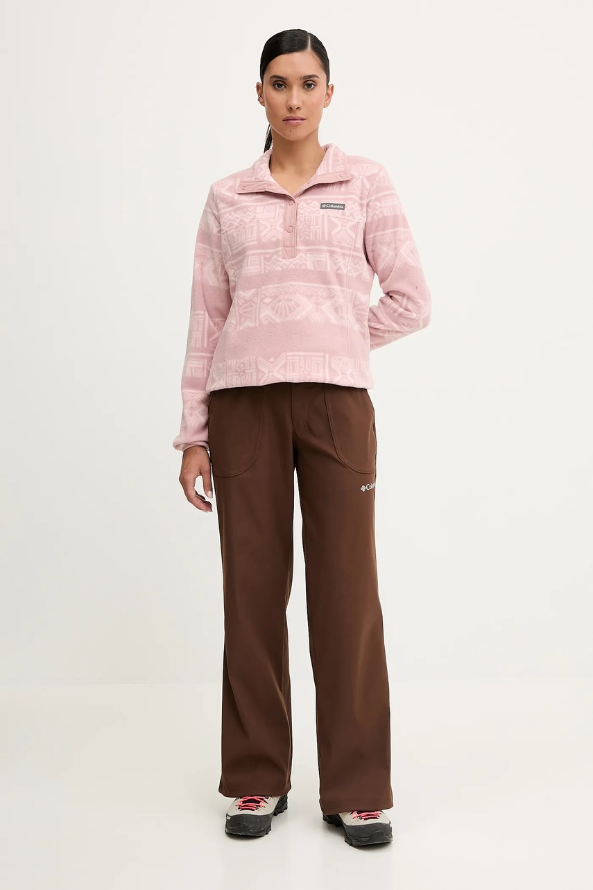Кофта outdoor Columbia Benton Springs цвет розовый узор 2085611