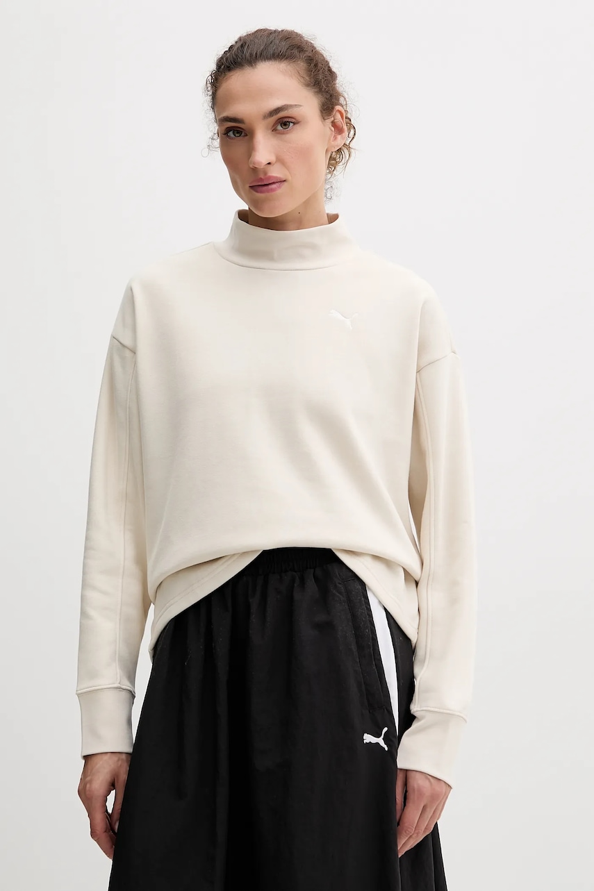 Puma bluză culoarea bej, uni, 688152