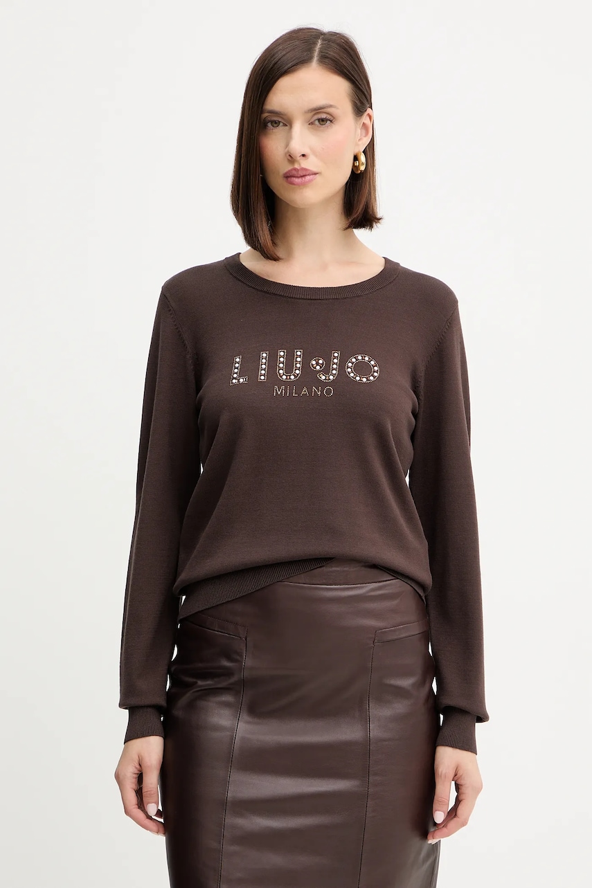 Levně Svetr Liu Jo dámský, hnědá barva, TF5248.MS63L